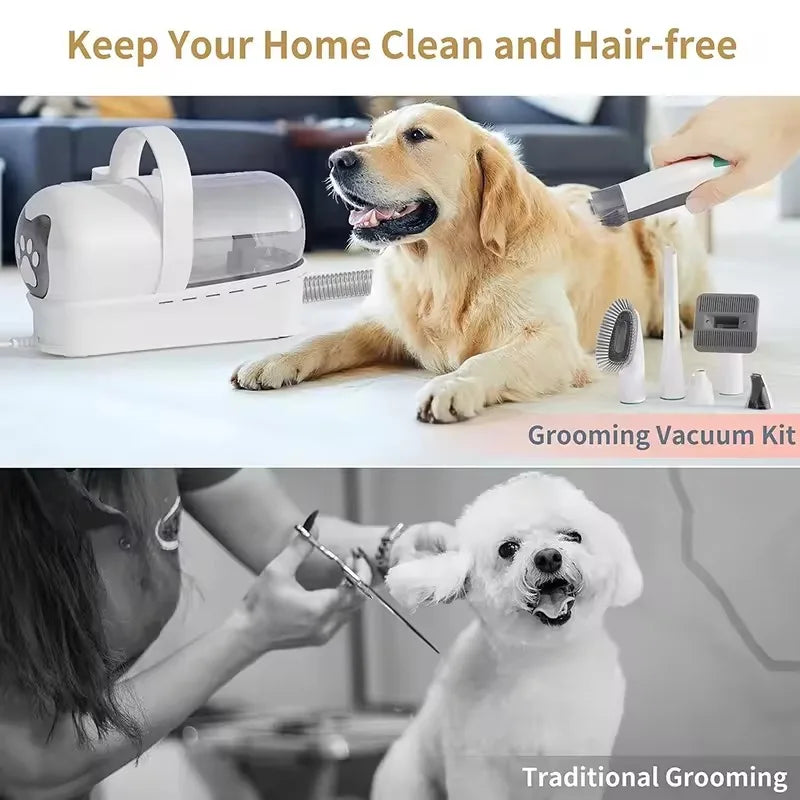 GroomPro Vacuum 7-in-1 – מספרים, מנקים ושומרים על הבית נקי משערות