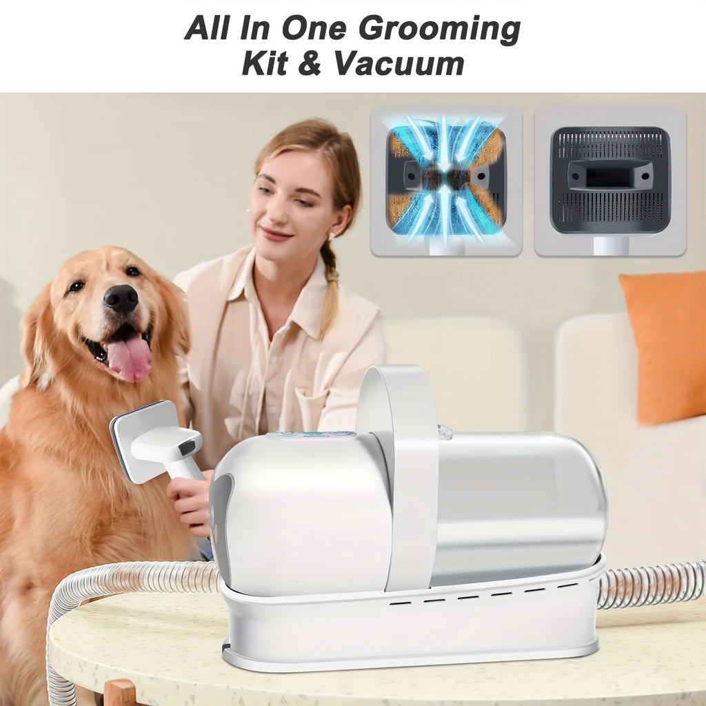 GroomPro Vacuum 7-in-1 – מספרים, מנקים ושומרים על הבית נקי משערות