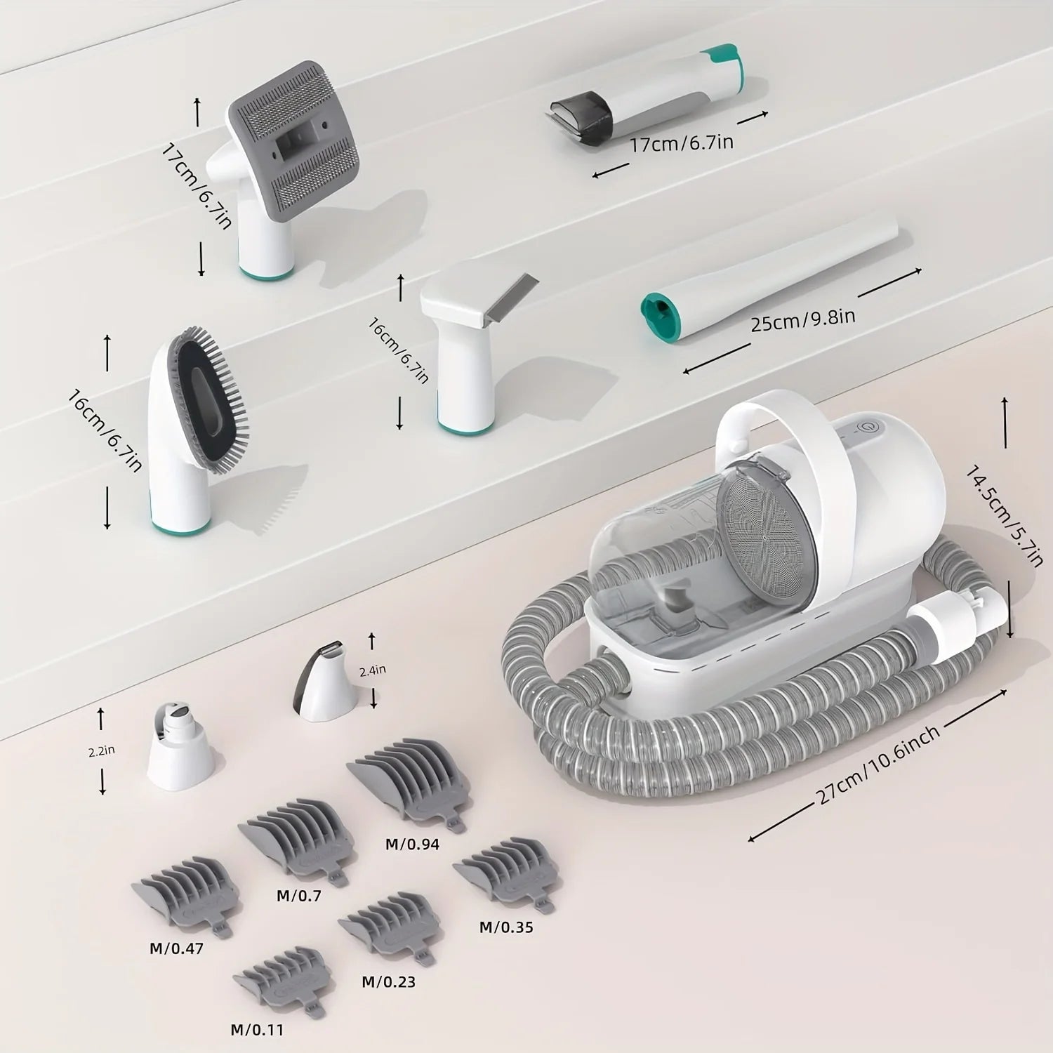 GroomPro Vacuum 7-in-1 – מספרים, מנקים ושומרים על הבית נקי משערות