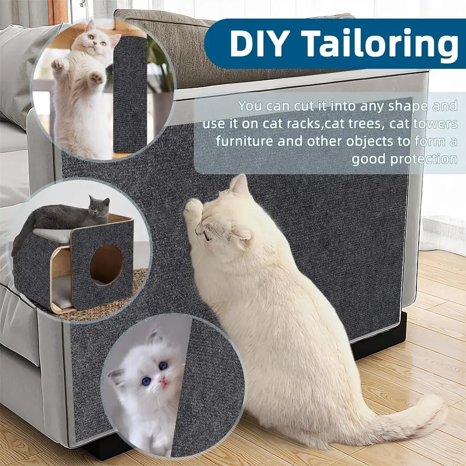 🛋️ CatGuard Flex – המגן החכם שעוצר את החתול לפני שהספה משלמת את המחיר